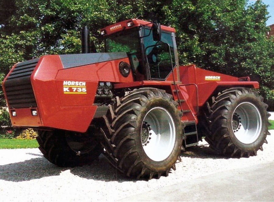 Modèle Réduit Tracteur Horsch K-735 Knicklenker Rouge - Échelle 1:32 - Marque Schuco - Neuf Avec Boîte